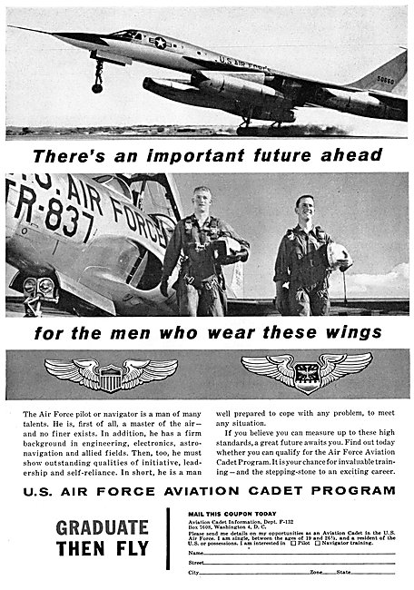 USAF. United States Air Force Pilot Recruitment 1958             