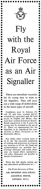 RAF Recruitment Air Signaller                                    