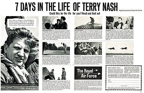 RAF Recruitment: 7 Days In The Life Of Terry Nash.               
