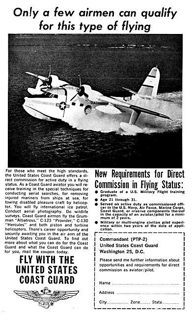 US Coastguard - United States Coastguard Pilot Recruitment 1964  