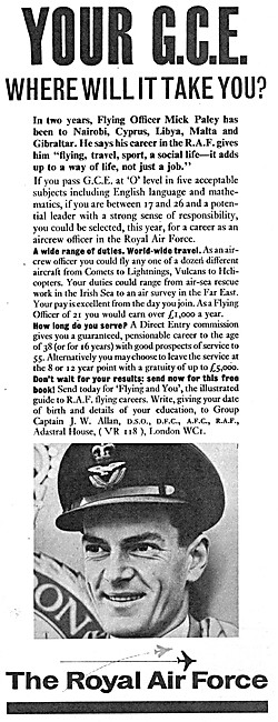 RAF Recruitment Aircrew 1964                                     