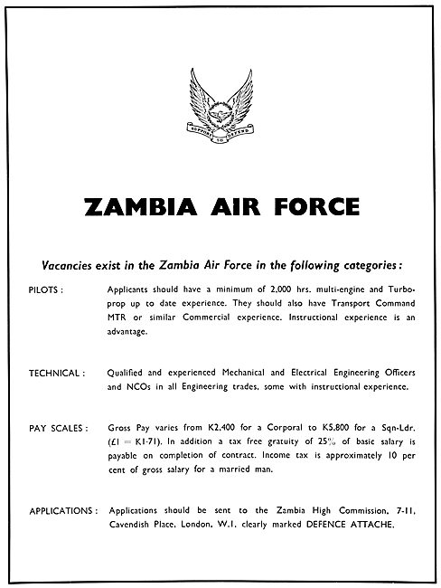 RAF Recruitment - Zambia                                         