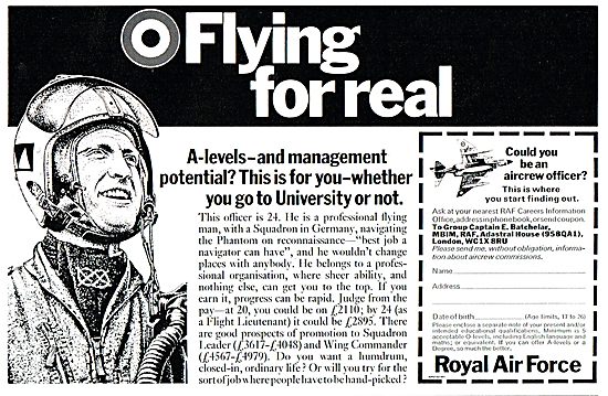 RAF Recruitment: Flying For Real.                                