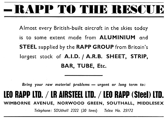 Leo Rapp - Aluminium For The Aircraft Industry                   