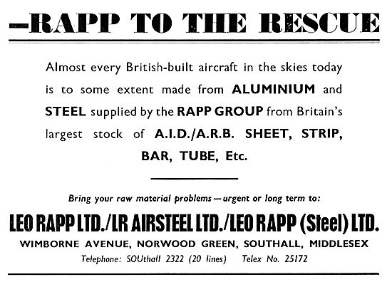 Leo Rapp - Aluminium For The Aircraft Industry                   