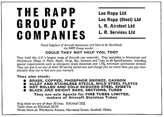 Leo Rapp - Aluminium & Metals For The Aircraft Industry          