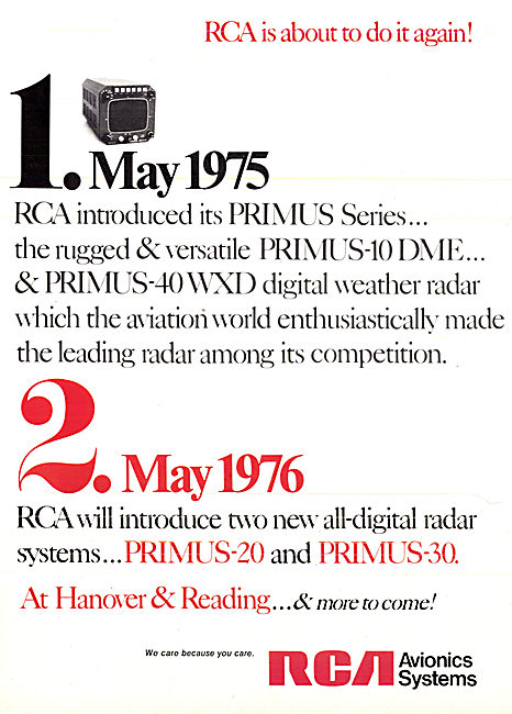 RCA  Avionics Systems Primus-40 WXD Weathger Radar               