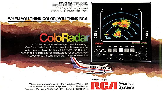 RCA Primus-300 ColorRadar                                        