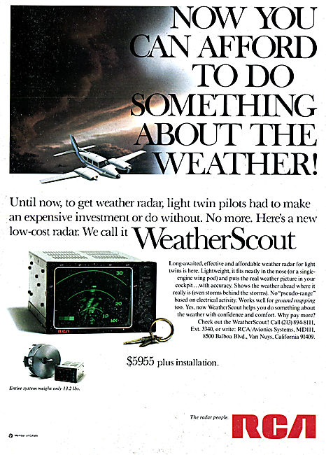 RCA WeatherScout Weather radar                                   