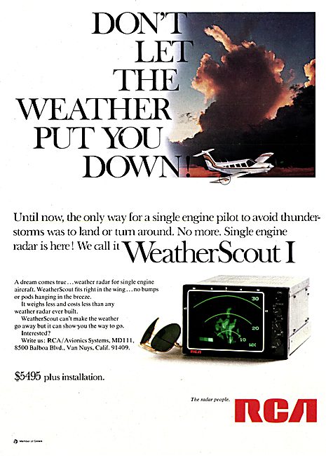 RCA WeatherScout 1 Weather radar                                 