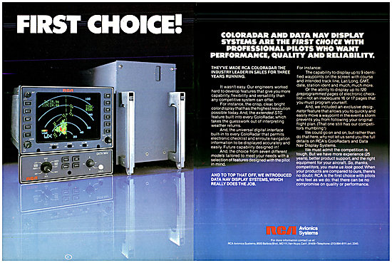 RCA ColorRadar Wx Radar 1980                                     