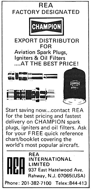 REA International Champion Spark Plugs & Igniters                
