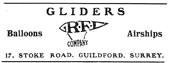 RFD Gliders, Balloons & Airships                                 