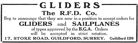 RFD Gliders & Sailplanes                                         