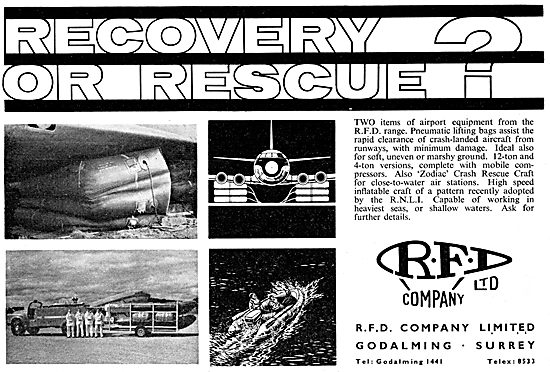 RFD Pneumatic Aircraft Recovery Lifting Bags                     