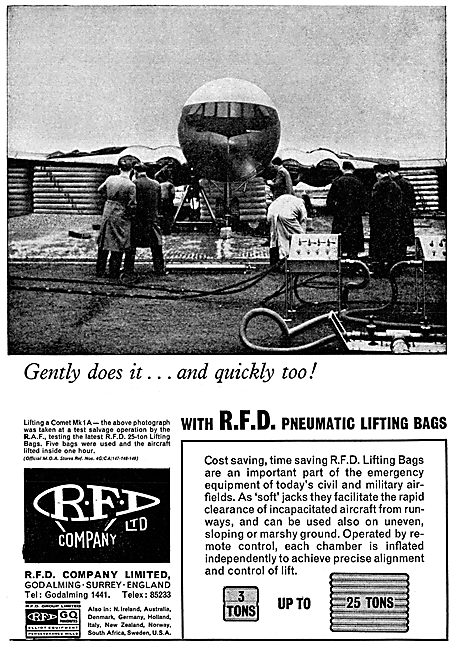 RFD Pneumatic Aircraft Lifting Bags                              
