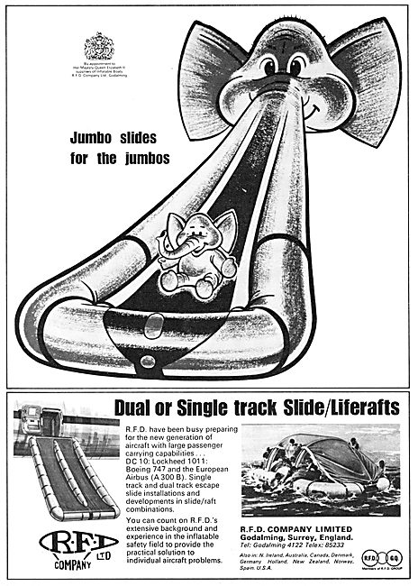 RFD Inflatable Aircraft Escape Slides & Dinghies                 