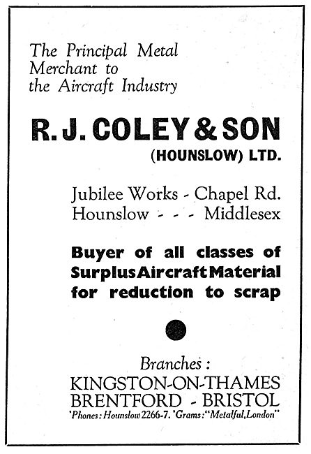 R.J.Coley & Son - Scrap Metal. Metal Recyclers                   