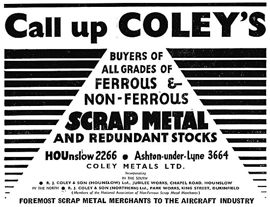 R.J.Coley & Son Scrap Metal Merchants                            