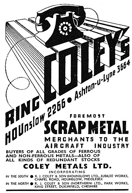 R.J.Coley & Son Scrap Metal Merchants                            