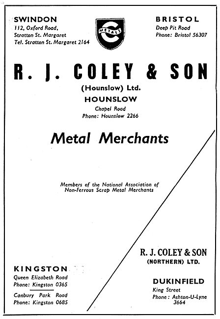 R,J,Coley & Son - Metal Merchants                                