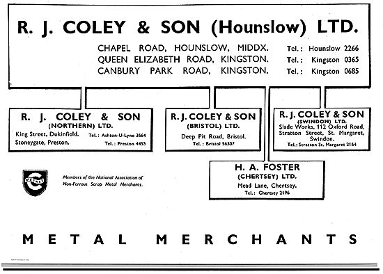 R.J.Coley & Son Scrap Metal Merchants                            
