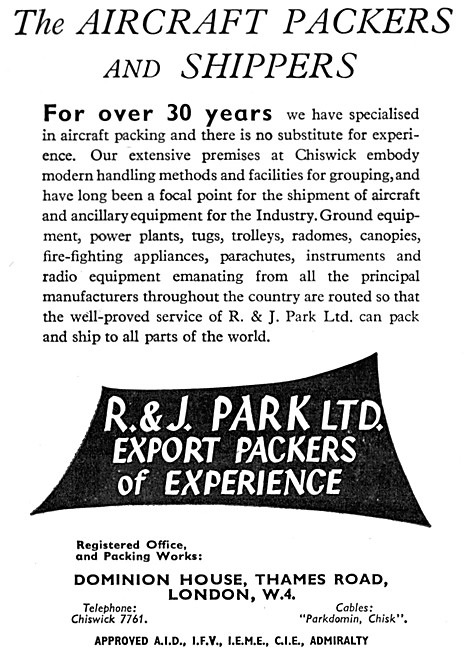 R & J Park Aircraft Packers & Shippers                           