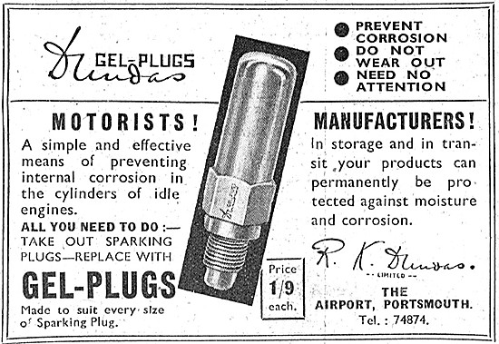 R.K.Dundas Aircraft Sales - GEL-Plugs                            