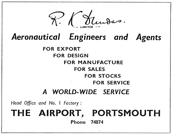 R.K.Dundas Aeronautical Engineers & Agents                       