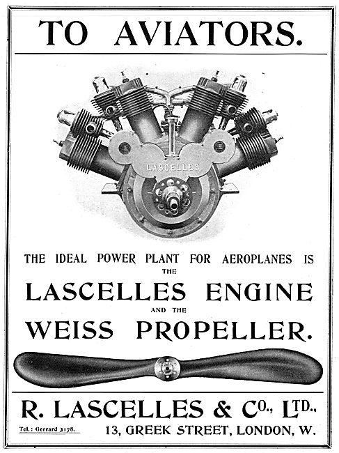 R Lascelles & Co - Aero-Engines - Weiss Propellers               