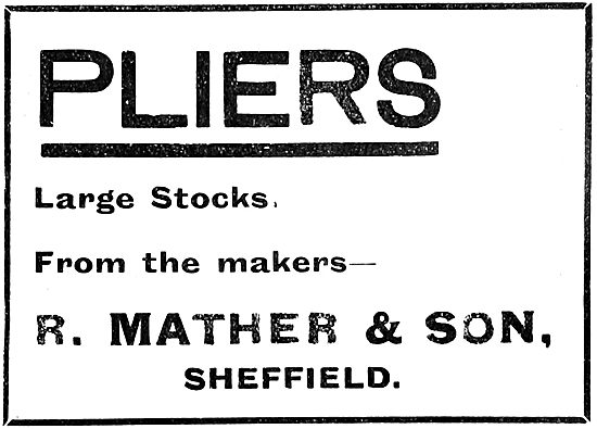 R.Mather & Son - Hand Tools. Pliers                              