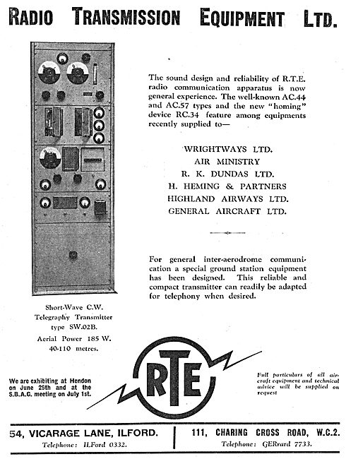 Radio Transmission Equipment - RTE AC44  RTE AC57 34             