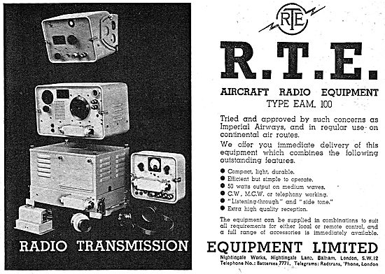 Radio Transmission Equipment - Aircraft Radio Type EAM 100 1939  