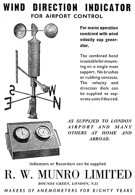 R.W.Munro Instruments & Test Equipment  - ATC Anemometers        