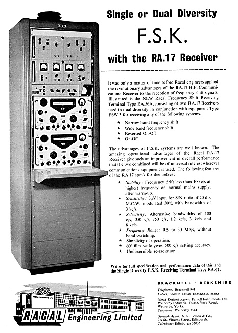 Racal R.A.17 H.F.Comms Receiver                                  