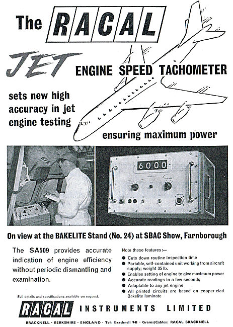 Racal SA509 Aero Engine Health Checking Equipment                