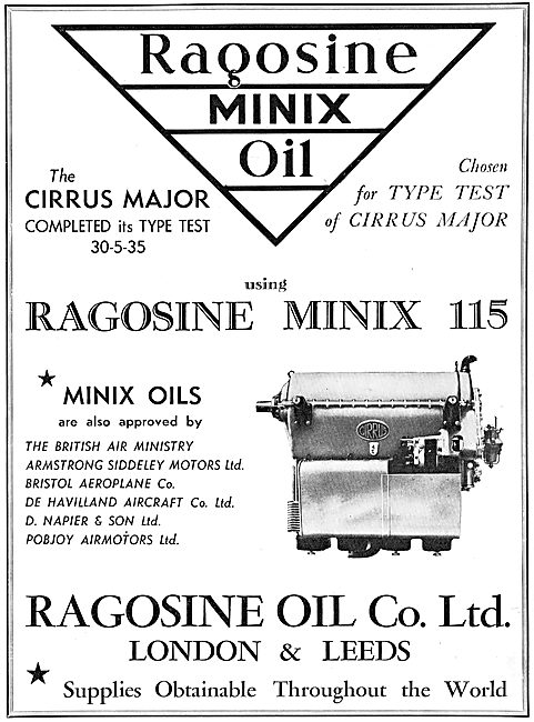 Ragosine Minix Aero Engine Oil                                   