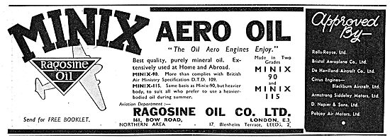 Ragosine Minix Aero Engine Oil                                   