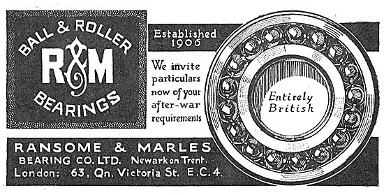 Ransome & Marles Aero Engine Ball & Roller Bearings              