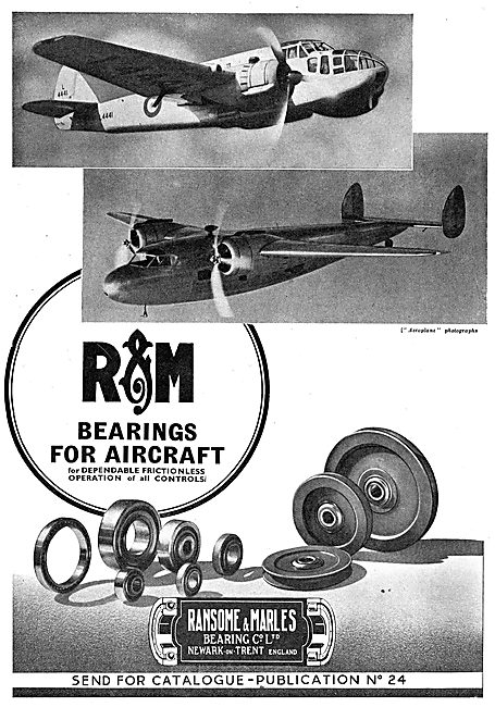 Ransome & Marles Aero Engine Crankshaft Bearings                 
