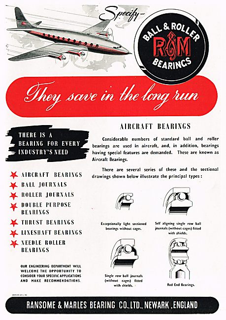 Ransome & Marles Aircraft Bearings                               
