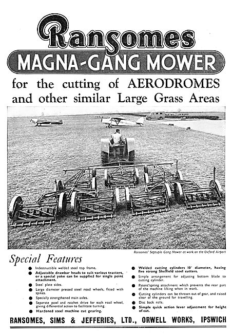 Ransomes Gang Mowers For Airfields - Magna-Gang                  