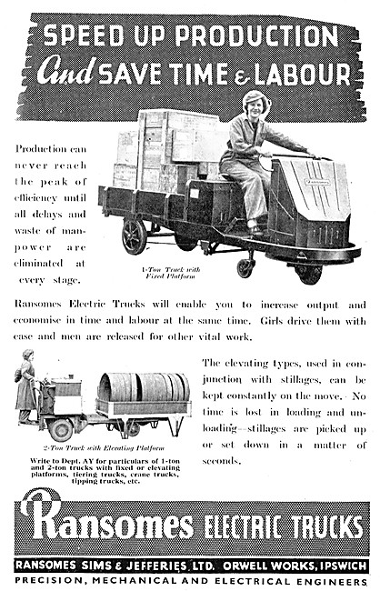 Ransomes Electric Tow Trucks                                     