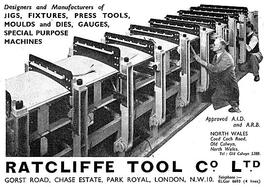 Ratcliffe Tool Co : Jigs, Fixtures, Press Tools, Dies & Gauges   