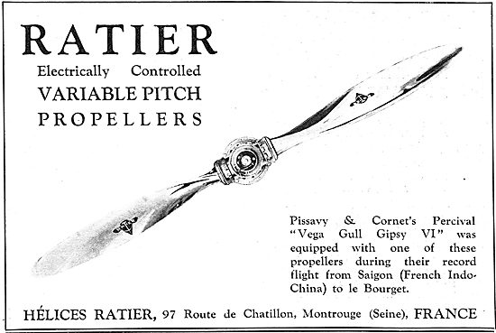 Ratier Electrically Controlled Variable Pitch Propellers         