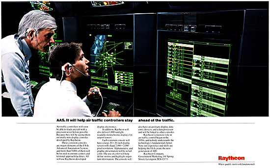 Raytheon AAS Air Traffic Control Displays 1990                   