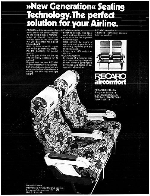 Recaro AirComfort Passenger Seating                              