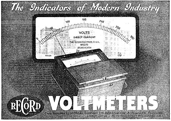 The Record Electrical Company. - Industrial Voltmeters 1942      