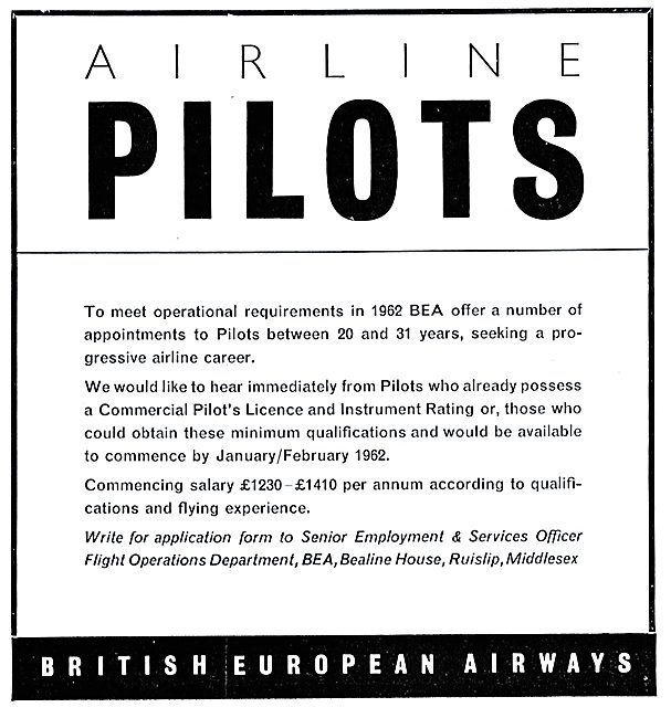 Pilot Recruitment - BEA                                          
