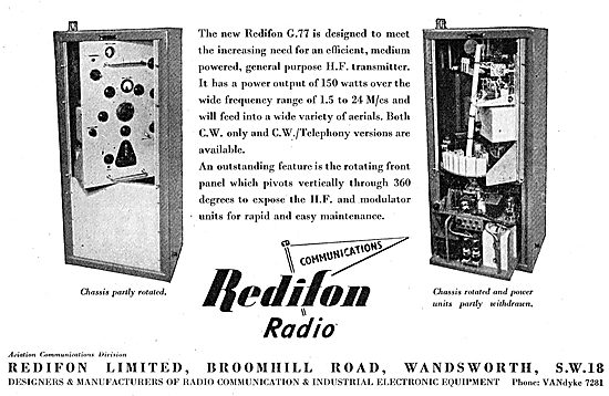 Redifon Airport Radio Equipment G77 HF Transmitter               